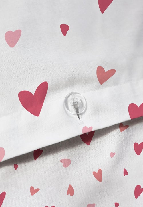 Parure de lit imprimée 100% coton, HEART - Kiabi