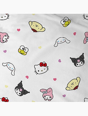 Parure de lit imprimée 100% coton, HELLO KITTY FRIENDLY