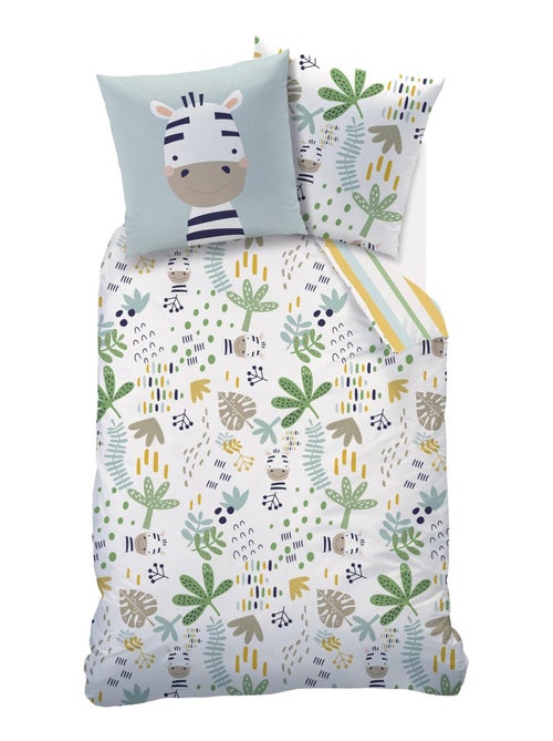 Parure de lit imprimée 100% coton, JINO - Kiabi