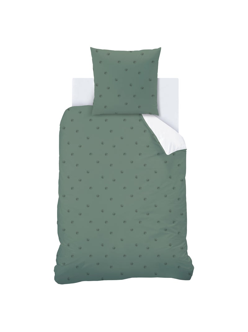 Parure de lit imprimée 100% coton, JURASSIC WORLD EMPREINTE Blanc - Kiabi