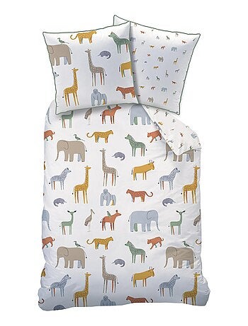 Parure de lit imprimée 100% coton, KENYA