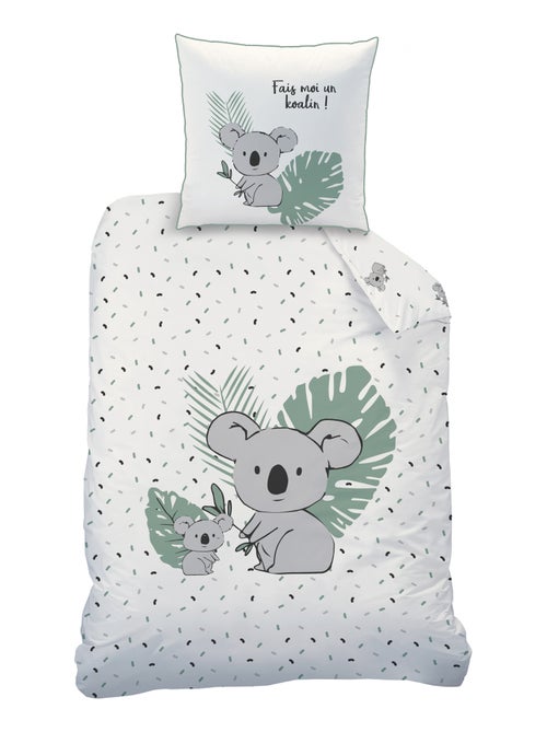 Parure de lit imprimée 100% coton, KOALAS - Kiabi