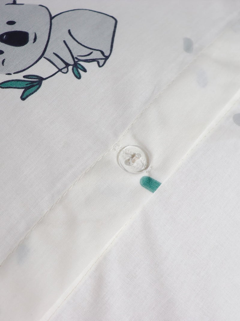 Parure de lit imprimée 100% coton, KOALAS Ecru - Kiabi