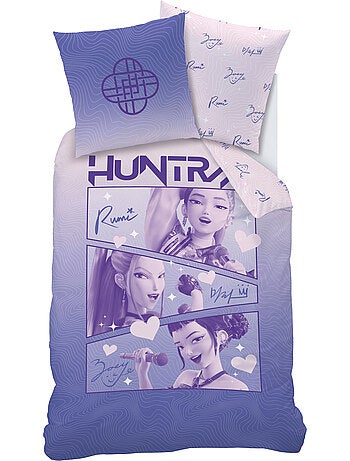 Parure de lit imprimée 100% coton, kpop demon hunters golden
