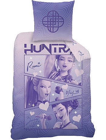 Parure de lit imprimée 100% coton, kpop demon hunters golden