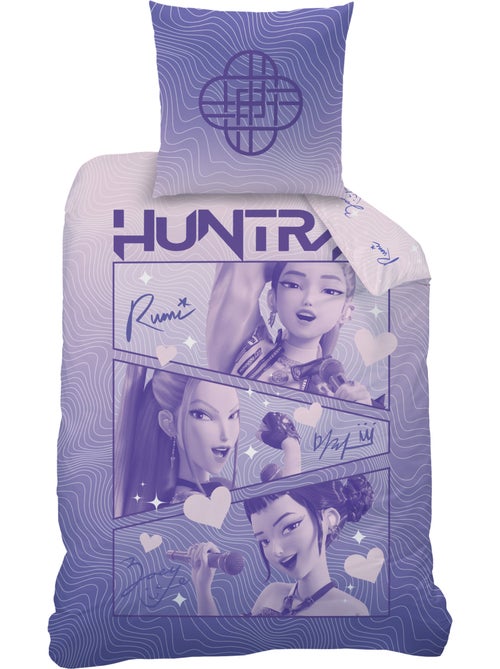 Parure de lit imprimée 100% coton, kpop demon hunters golden - Kiabi