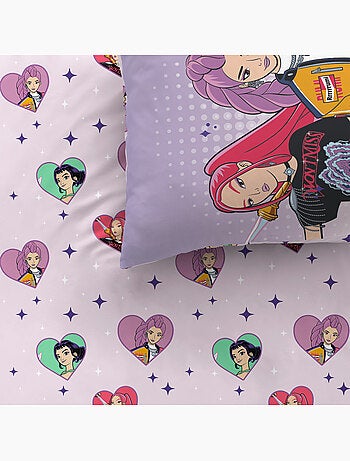 Parure de lit imprimée 100% coton, kpop demon hunters heart