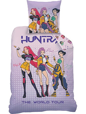 Parure de lit imprimée 100% coton, kpop demon hunters heart
