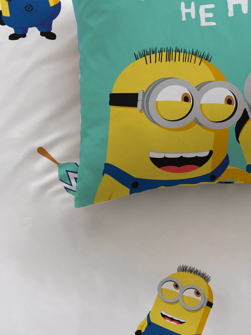 Parure de lit imprimée 100% coton, LES MINIONS FIESTA - Kiabi