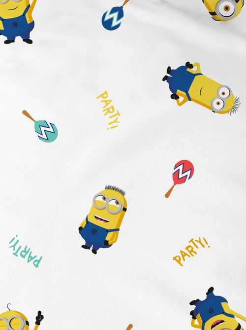 Parure de lit imprimée 100% coton, LES MINIONS FIESTA - Kiabi