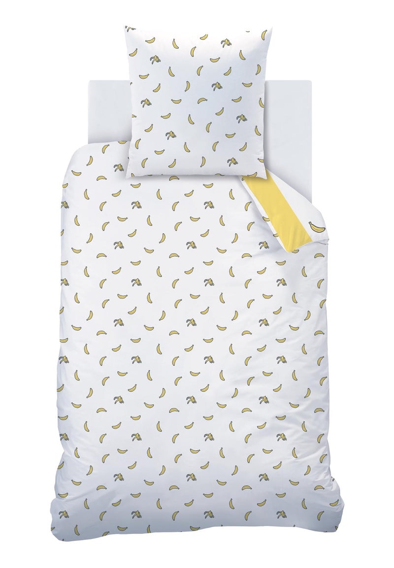 Parure de lit imprimée 100% coton, LES MINIONS SKETCH Jaune - Kiabi