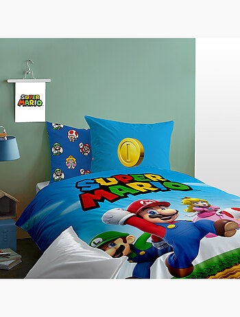 Parure de lit imprimée 100% coton, MARIO FRIENDS