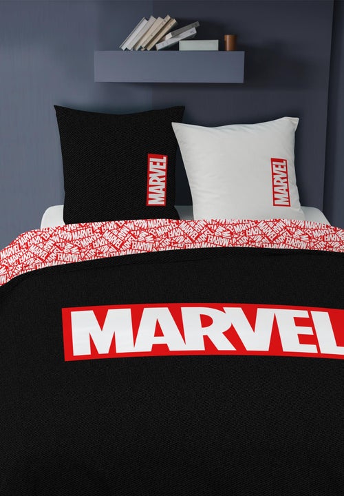 Parure de lit imprimée 100% coton, MARVEL HOME IDENTITY - Kiabi