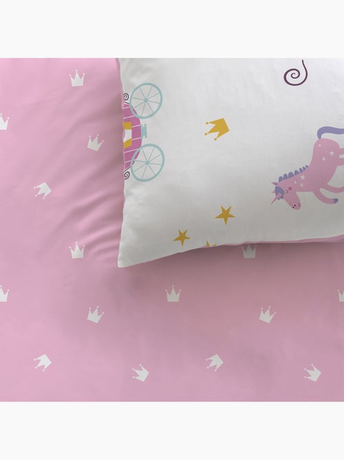 Parure de lit imprimée 100% coton, MERVEILLE - Kiabi Parure de lit imprimée 100% coton, MERVEILLE - Kiabi