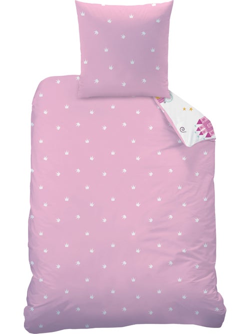 Parure de lit imprimée 100% coton, MERVEILLE - Kiabi Parure de lit imprimée 100% coton, MERVEILLE - Kiabi