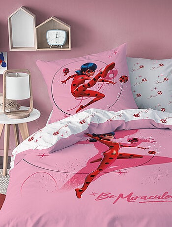 Parure de lit imprimée 100% coton, MIRACULOUS LADYBUG SHADOW
