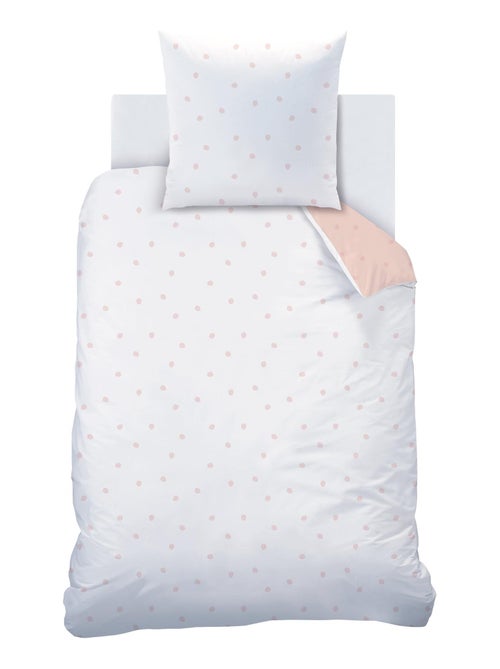 Parure de lit imprimée 100% coton, NUAGES - Kiabi
