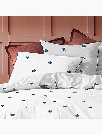 Parure de lit imprimée 100% coton, nuit etoilée