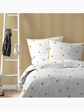 Parure de lit imprimée 100% coton, nuit etoilée
