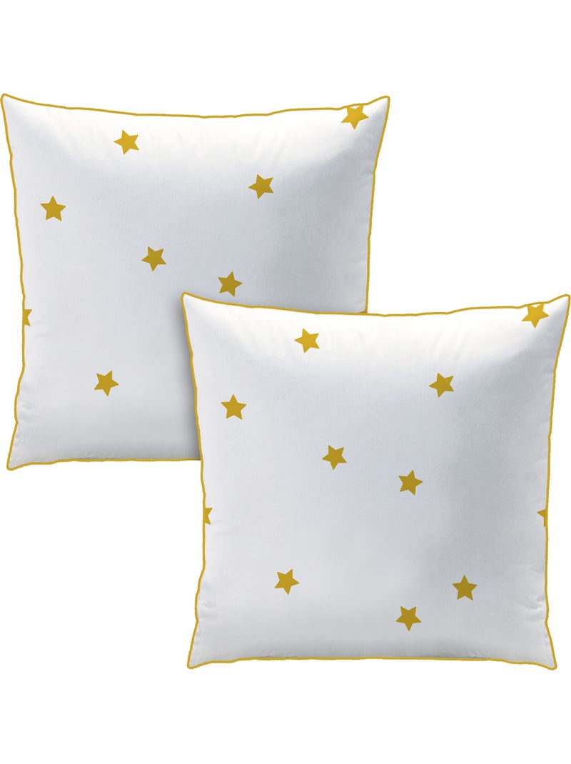 Parure de lit imprimée 100% coton, nuit etoilée Blanc - Kiabi