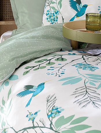 Parure de lit imprimée 100% coton, PARADIS