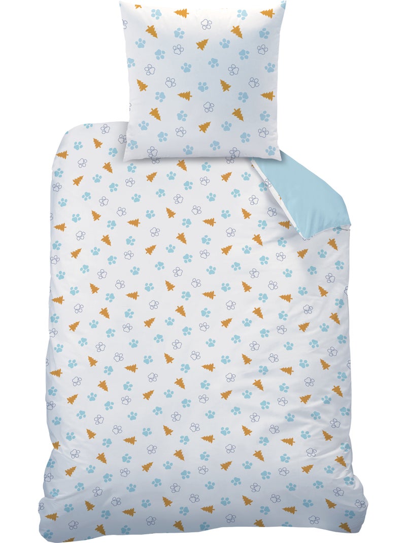 Parure de lit imprimée 100% coton, PAT PATROUILLE CAMP Bleu - Kiabi