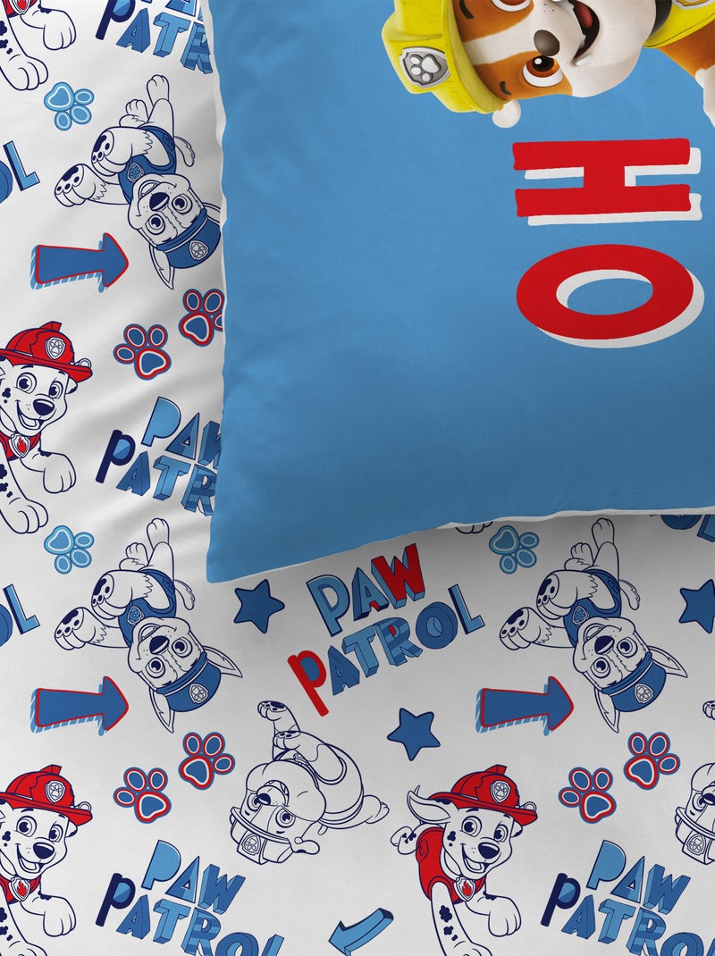 Parure de lit imprimée 100% coton, PAT PATROUILLE COLORS Bleu - Kiabi