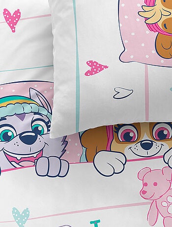 Parure de lit imprimée 100% coton, PAT PATROUILLE DOUCE NUIT