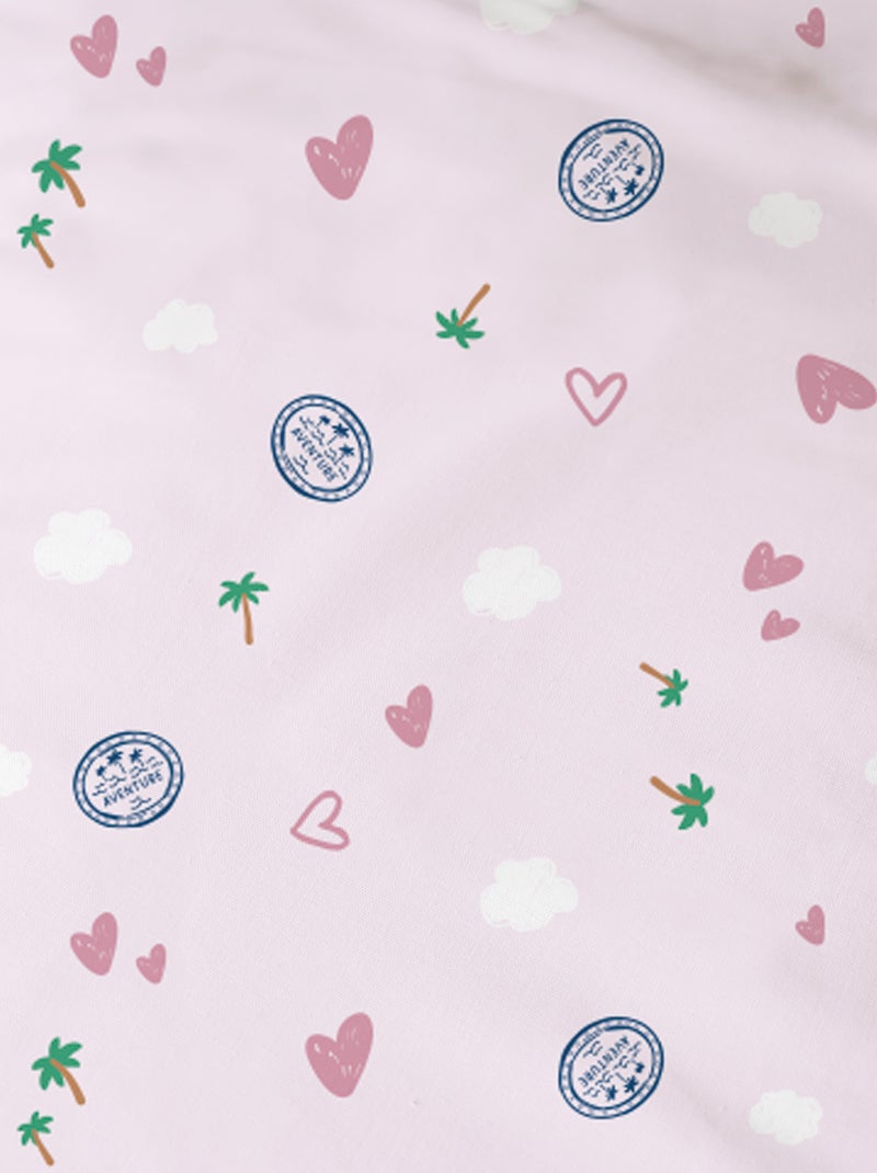 Parure de lit imprimée 100% coton, PAT PATROUILLE VOYAGE Rose - Kiabi