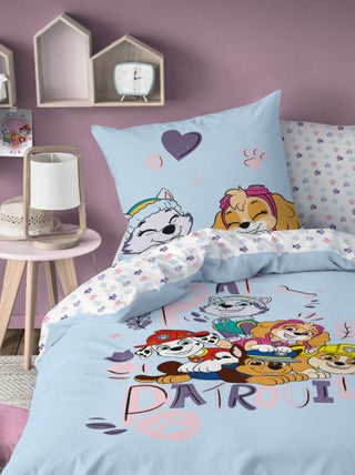 Parure de lit imprimée 100% coton, PAT PATROUILLE WAF
