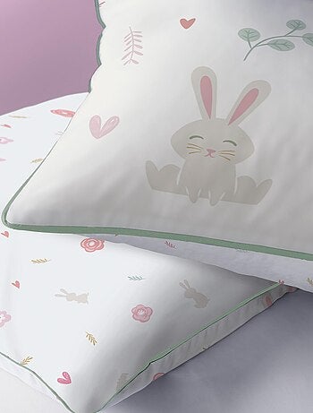 Parure de lit imprimée 100% coton, PETIT LAPIN