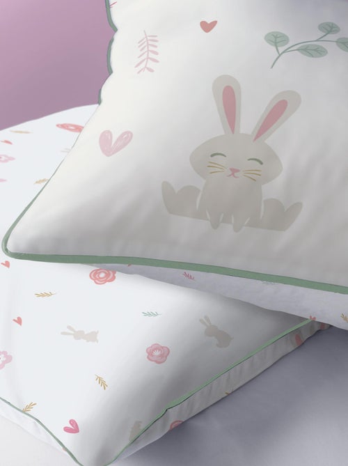 Parure de lit imprimée 100% coton, PETIT LAPIN - Kiabi