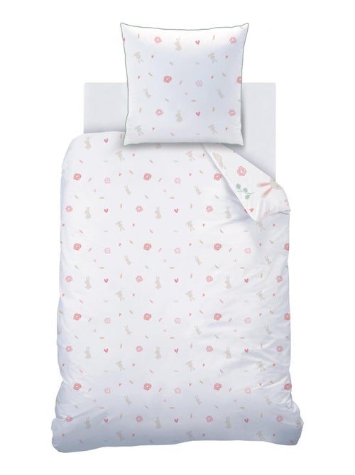 Parure de lit imprimée 100% coton, PETIT LAPIN - Kiabi