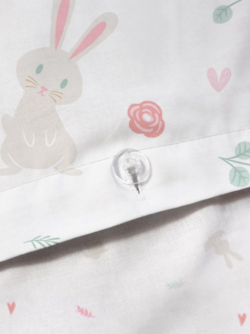 Parure de lit imprimée 100% coton, PETIT LAPIN - Kiabi