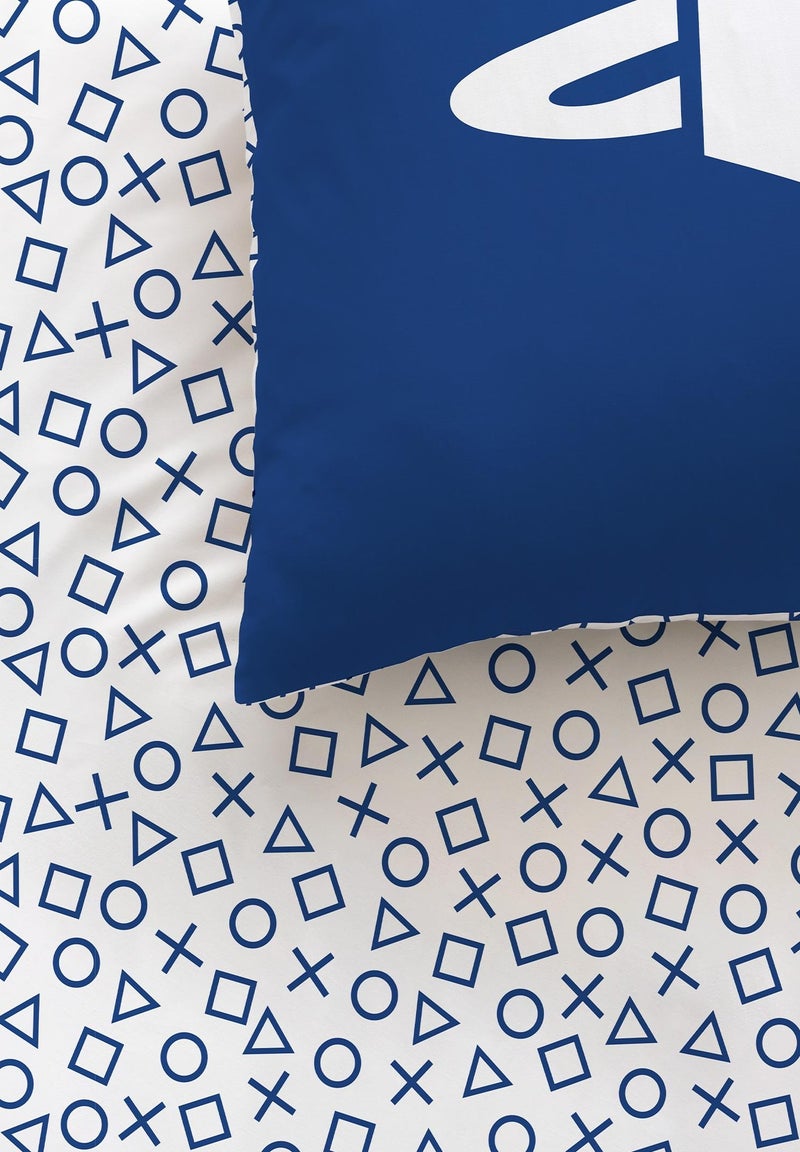 Parure de lit imprimée 100% coton, PLAYSTATION GAME Bleu - Kiabi