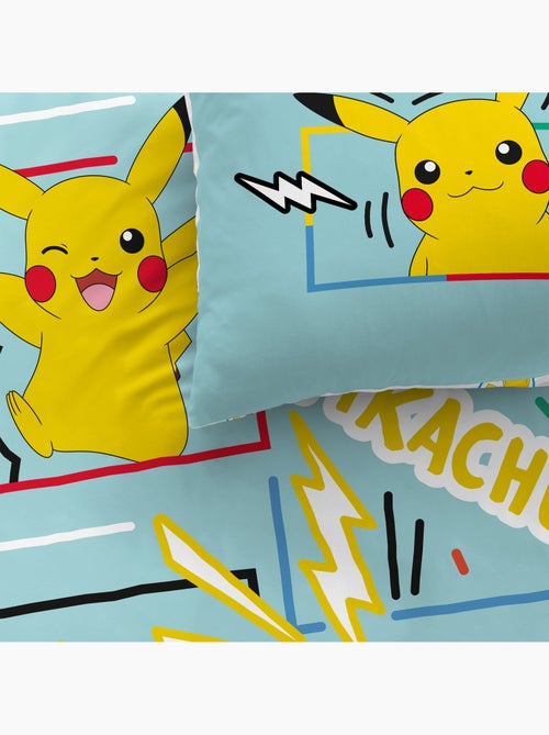Parure de lit imprimée 100% coton, POKEMON ANIMATION - Kiabi Parure de lit imprimée 100% coton, POKEMON ANIMATION - Kiabi