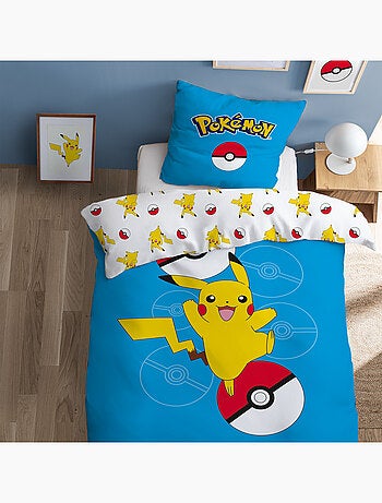 Parure de lit imprimée 100% coton, POKEMON POKÉBALL