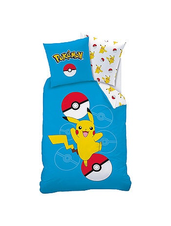 Parure de lit imprimée 100% coton, POKEMON POKÉBALL