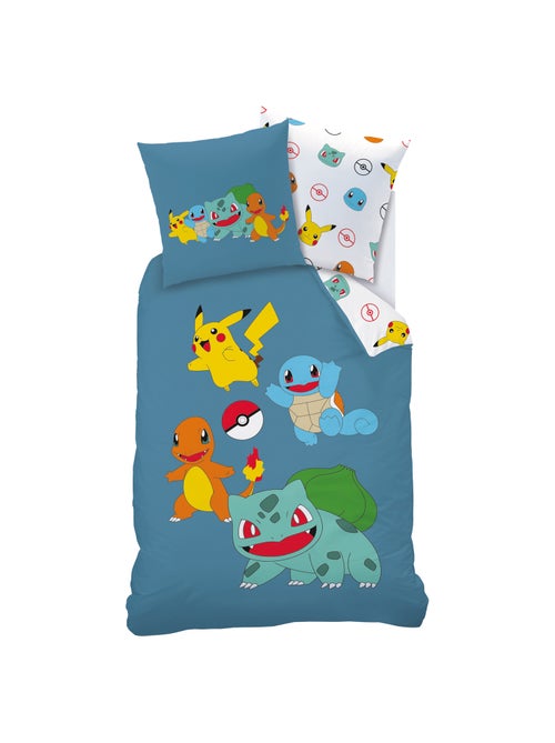 Parure de lit imprimée 100% coton, POKEMON POWER - Kiabi
