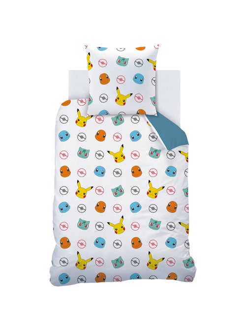 Parure de lit imprimée 100% coton, POKEMON POWER - Kiabi