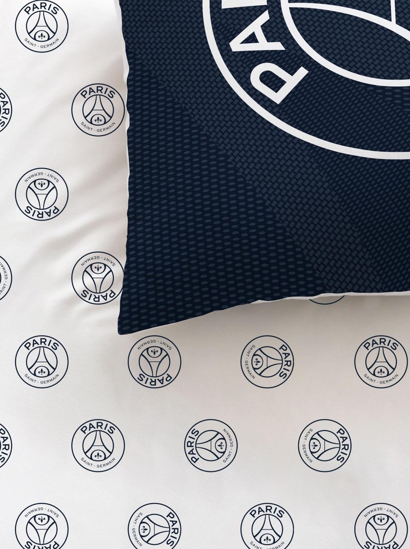 Parure de lit imprimée 100% coton, PSG STARS Bleu nuit - Kiabi
