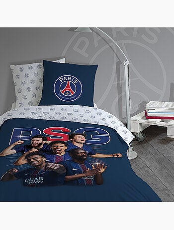 Parure de lit imprimée 100% coton, psg winners