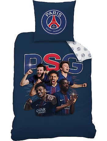 Parure de lit imprimée 100% coton, psg winners