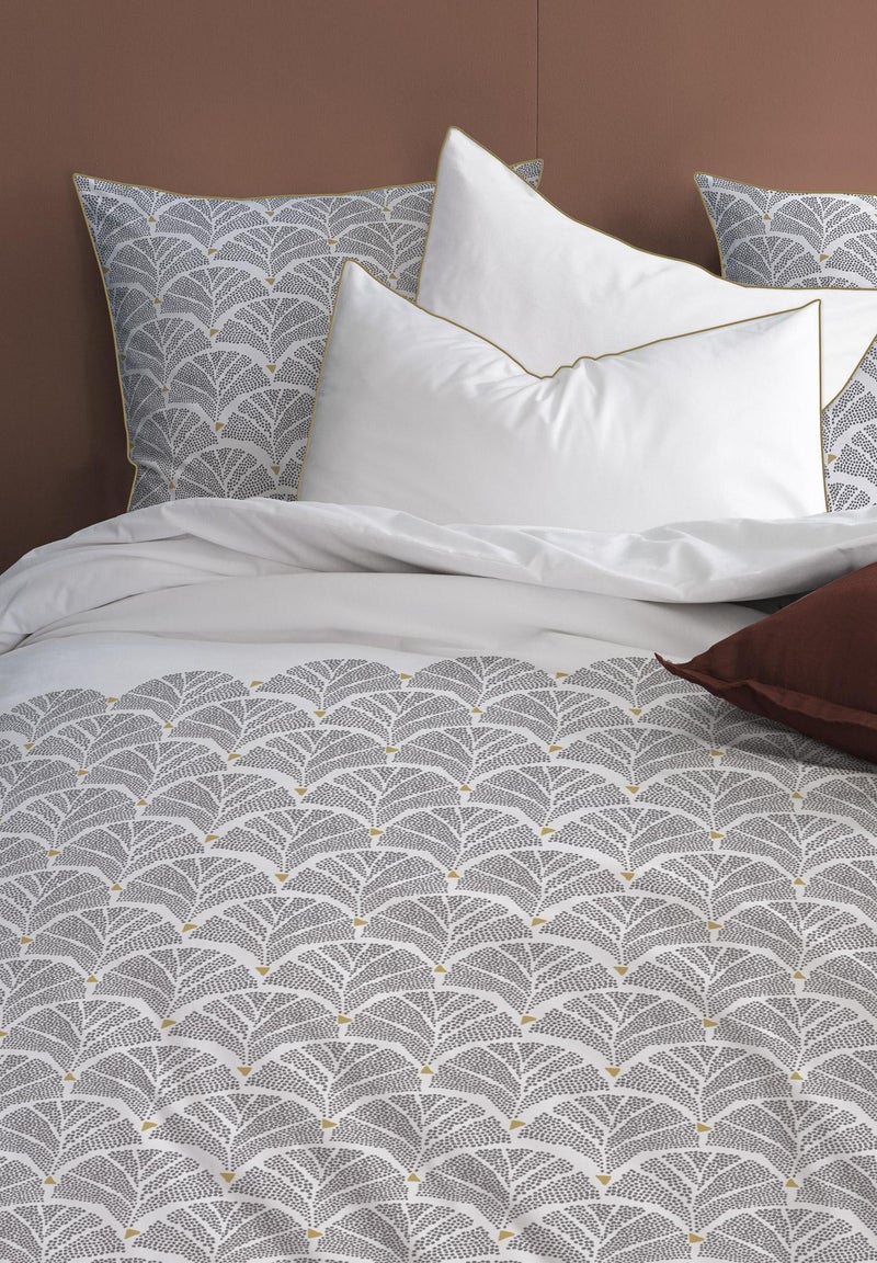 Parure de lit imprimée 100% coton, RÊVE DÉCO Blanc - Kiabi