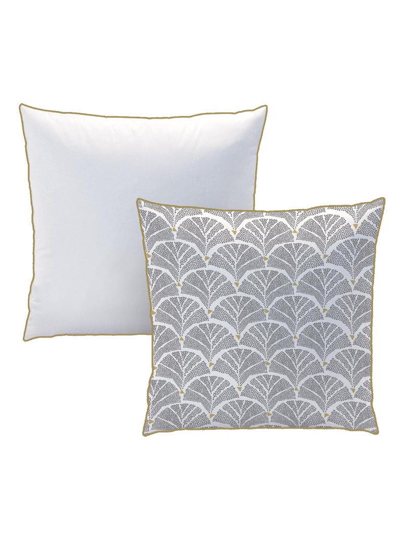 Parure de lit imprimée 100% coton, RÊVE DÉCO Blanc - Kiabi