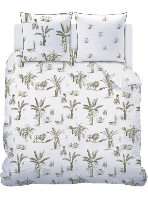 Parure de lit imprimée 100% coton, SAFARI - Kiabi Parure de lit imprimée 100% coton, SAFARI - Kiabi