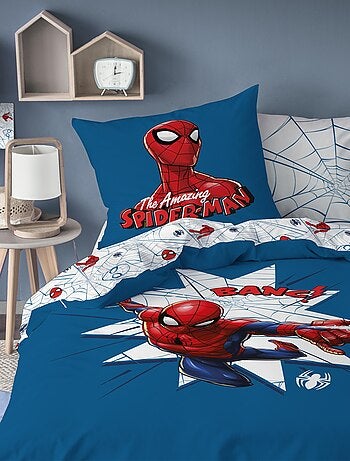 Parure de lit imprimée 100% coton, SPIDERMAN HOME JUMPING