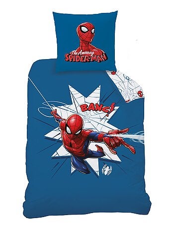 Parure de lit imprimée 100% coton, SPIDERMAN HOME JUMPING