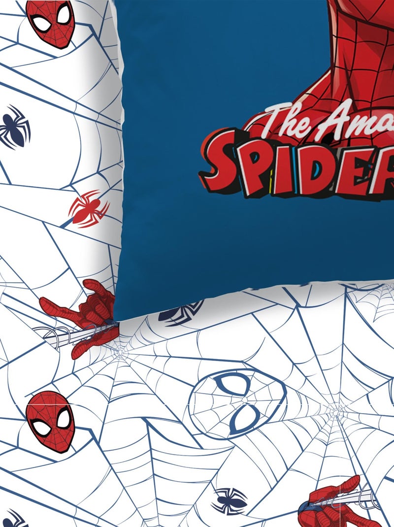 Parure de lit imprimée 100% coton, SPIDERMAN HOME JUMPING Bleu - Kiabi