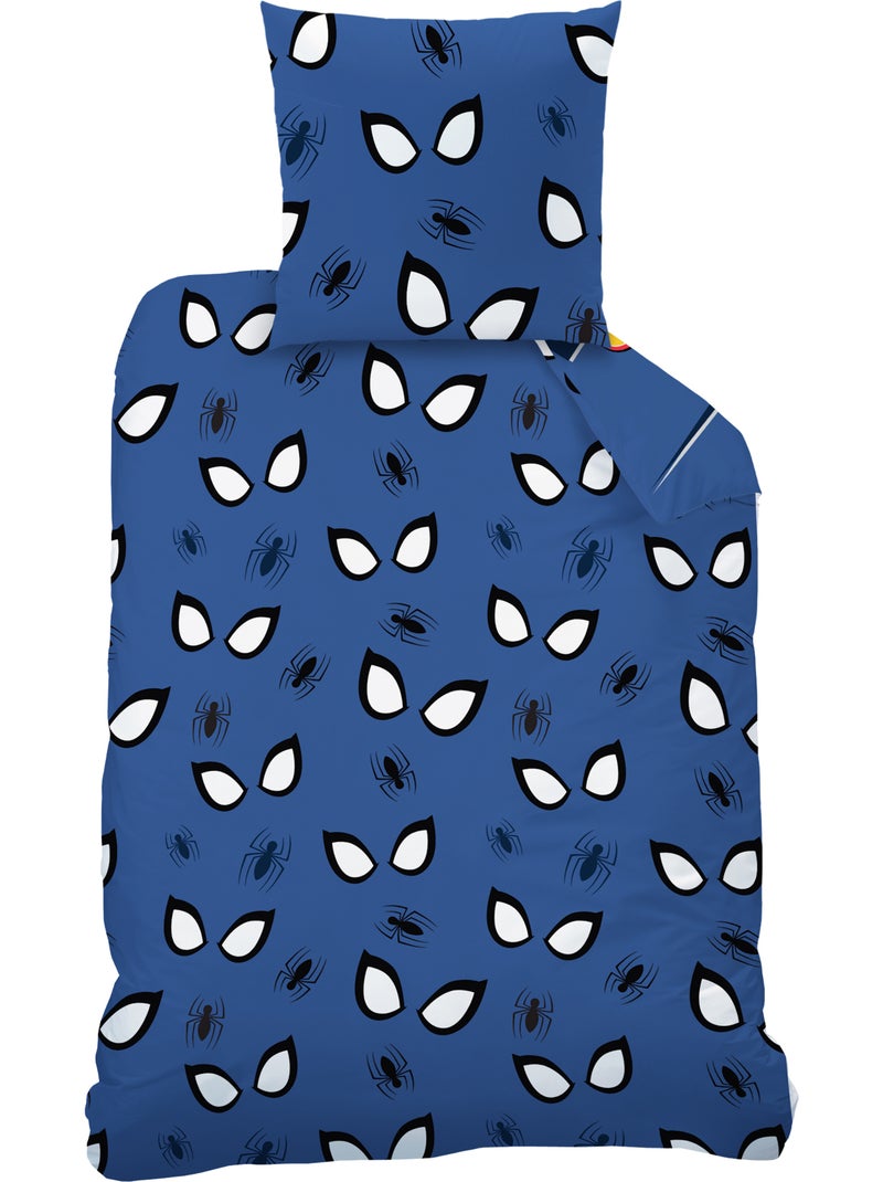 Parure de lit imprimée 100% coton, SPIDERMAN HOME TRUE HERO Bleu - Kiabi